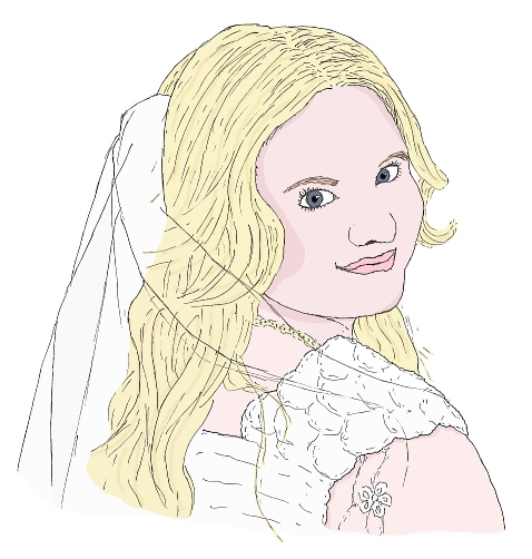 Reddit gets drawn - bride drawing